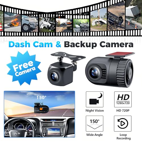 SJoyBring Upgrade Wireless Double Din Car Stereo with Apple Carplay, Android Auto, Dash Cam, Bluetooth, 4-Channel RCA, 2 Subwoofer Ports, 7" HD Capacitive Touchscreen Car Radio, 60W*4, Backup Camera - Image 4