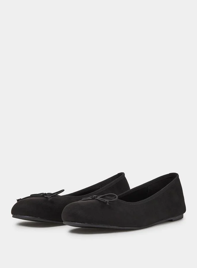ستايلي Plain Bow Detail Ballerina Shoes
