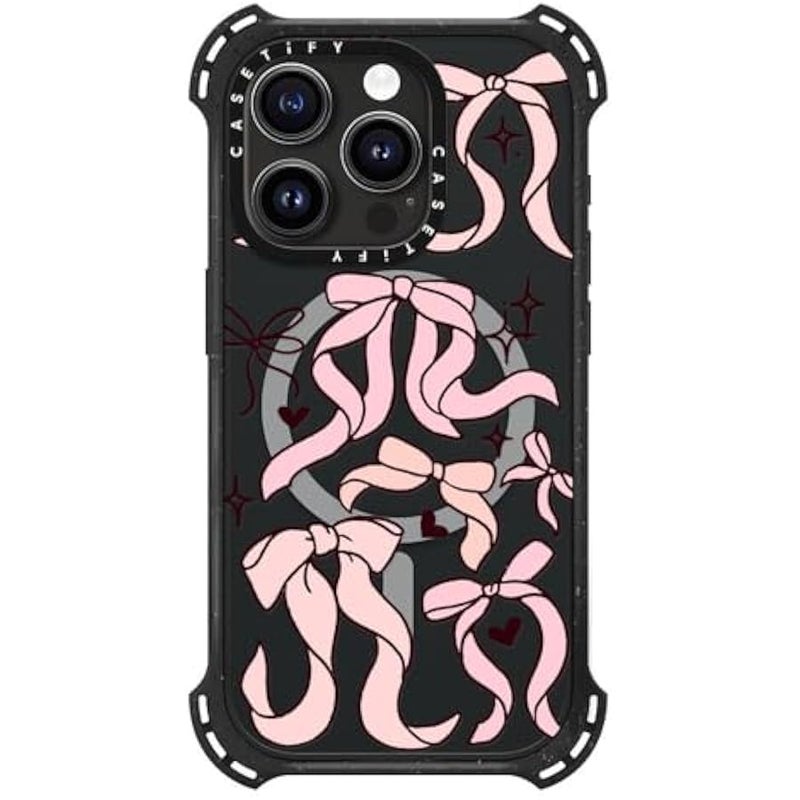Casetify Bounce iPhone 15 Pro Case 【6X Military Grade Drop Tested / 21.3ft Drop Protection/Compatible with Magsafe】 - Bow Collage - Triple Black - Image 4