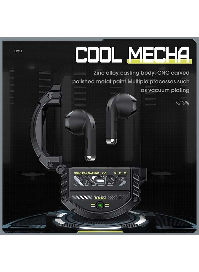 Generic - T309 Wireless Bluetooth Noise Reduction Low Delay Game Earphones Black - Image 1