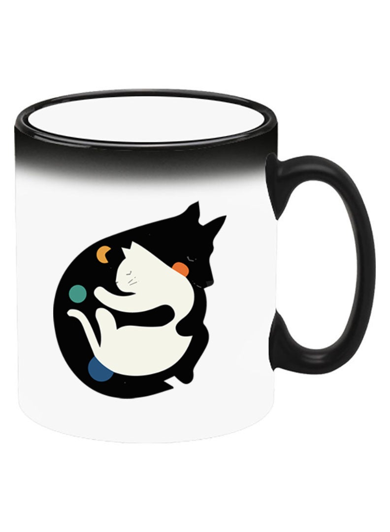 Theodor Color Changing Heat Sensitive Ceramic Mug, Image Revealed When HOT Liquid is Added! More Hugs - Image 2