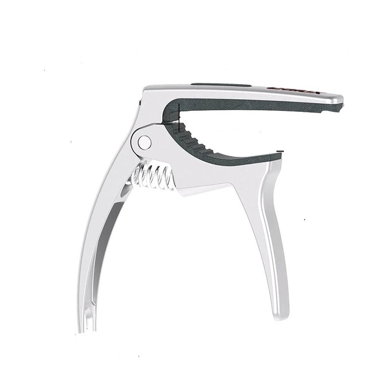 GALUX GC-500A 3in1 Zinc Metal Capo for Acoustic and Electric Guitar (SILVER) - Image 1