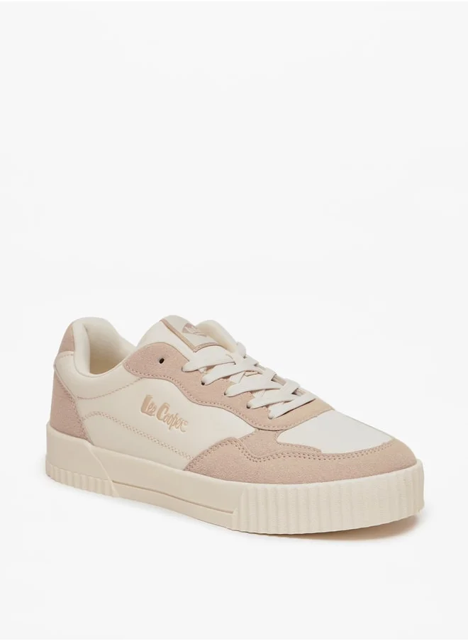 لي كوبر Women's Low Ankle Lace-Up Sneakers