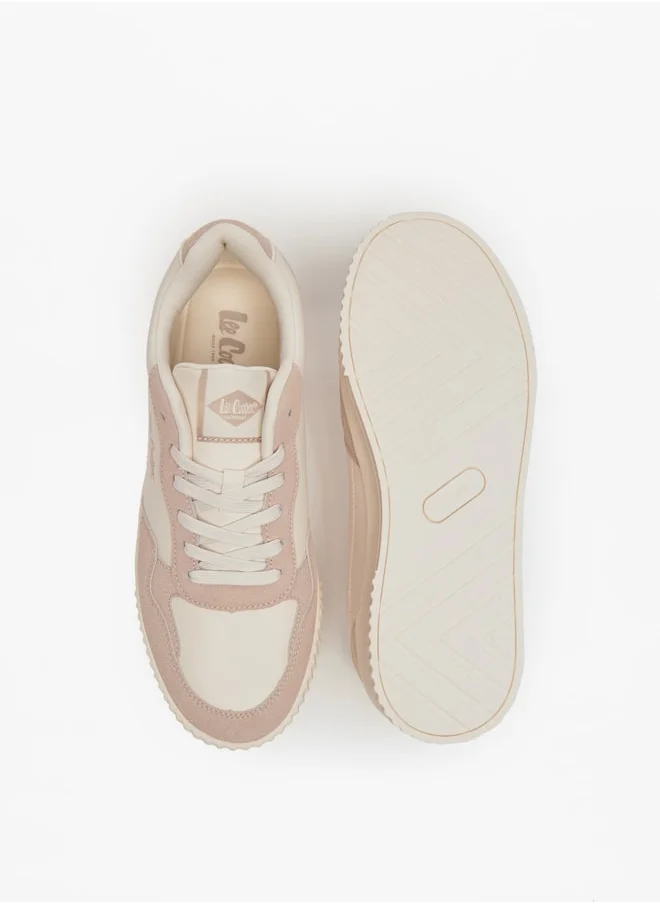 لي كوبر Women's Low Ankle Lace-Up Sneakers