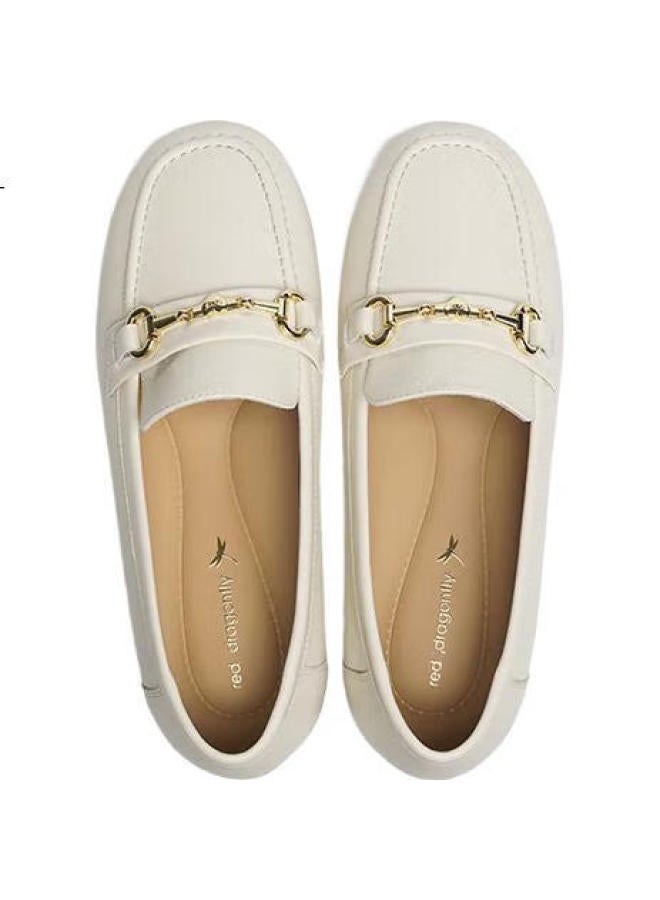 Red Dragonfly Spring Comfortable Flat Shallow Mouth Slip-On Women'S Single Shoes Wbb152102 Beige Size 37 - Image 1
