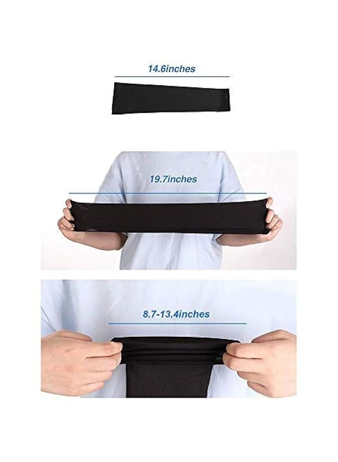 9 Pairs Uni UV Protection Sleeves Cooling Sun Sleeves Long Arm Sleeves Ice Silk Arm Cover Sleeves - Image 5