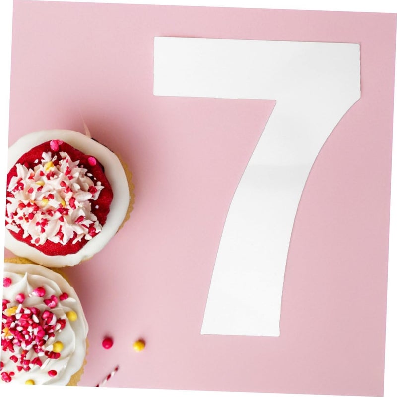 Generic Number Cake Stencils Set 0-8 for Baking 10-inch Plastic Mousse Cake Molds DIY Decorating Tools for Birthday Party and Celebration, Easy Release Number Baking Templates (2 Sets) - Image 5