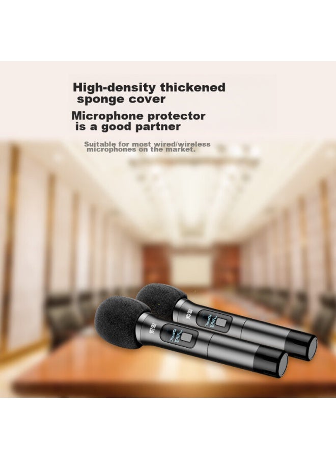 Nintaus Pj-hmh*5 Microphone Cap, Foam Cover, Anti-slip Microphone Protector, Spray Shield, Anti-slip Ring, Drop-resistant Ring, Thickened Specialized Protective Accessories For Microphones - Image 2