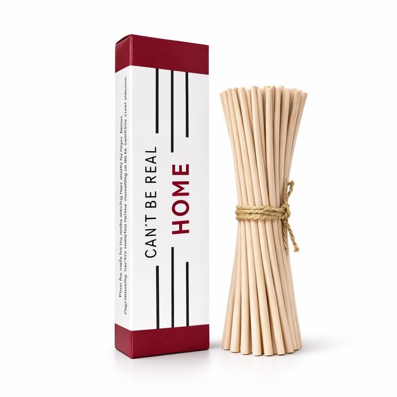 Reed Diffuser Sticks, Natural Rattan Sticks, Reed Diffuser & Essential Oil Aroma Diffuser Replacements Sticks for Home & Office (25, Beige)