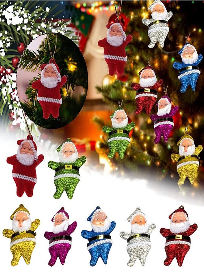 nanaxagly Cute Mini Santa Claus Style Christmas Tree Party Hanging Decorations for Home Decoration and Various Occasions (Colorful) - Image 2