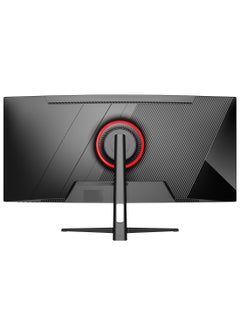 HILUKE 34" Curved WQHD 3440×1440 Gaming Monitor 120Hz, 1ms, 1500R, HDR 10, 100% sRGB PC Screen, AMD Free-Sync Premium/G-Sync Compatible, 2 x DispalyPort 1.4 & HDMI 2.0, Height/Tilt Adjustable Stand, Black  - Image 2