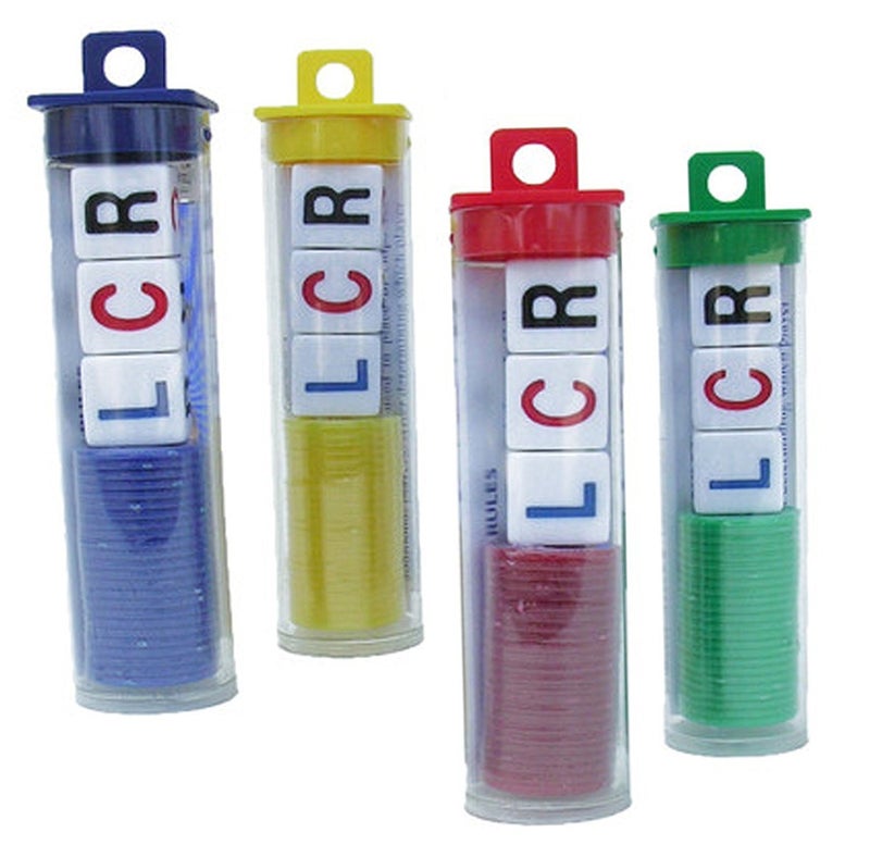 LCR Left Center Right Dice Game  4 Sets  Assorted Colors - Image 2