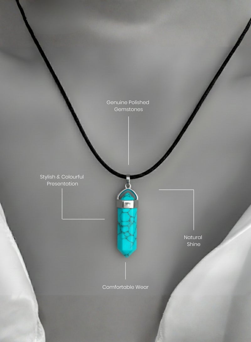 British Fossils Crystal Energy Howlite Pendant - Image 3