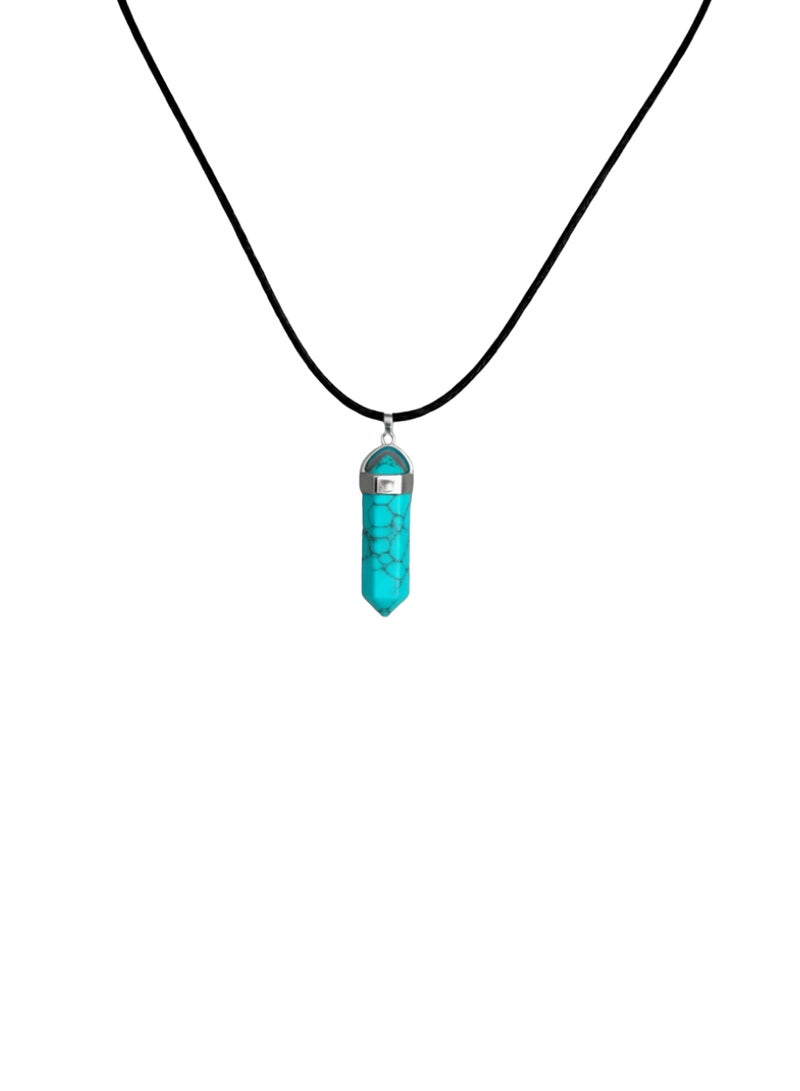 British Fossils Crystal Energy Howlite Pendant - Image 1
