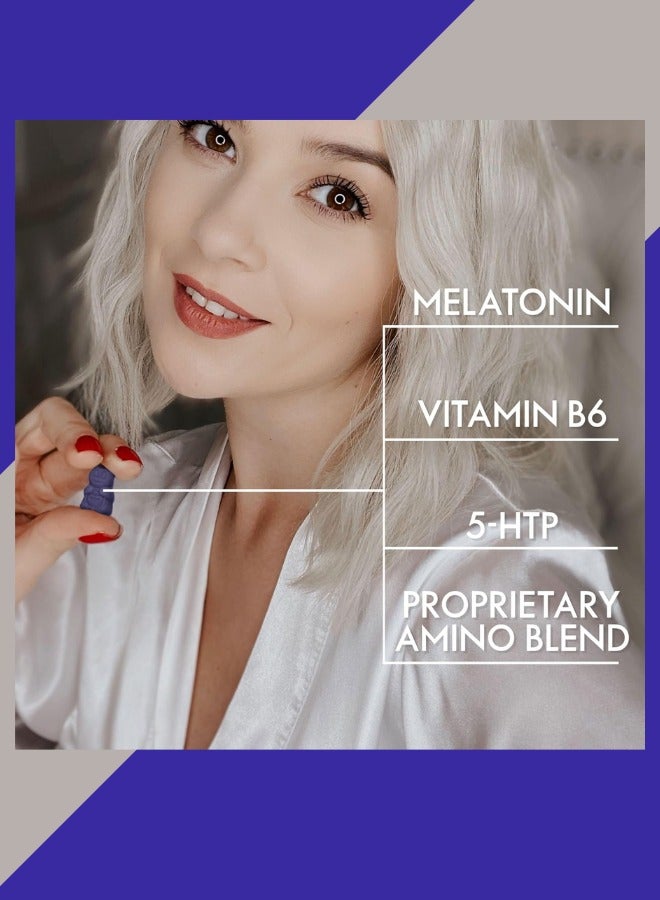 SugarBearPro Sleep Gummies – 2 Month Supply | Extra Strength 6mg Melatonin | Vegan Sleep Aid with B6, L-Theanine, 5-HTP, Valerian | For Adults & Teens | Certified Kosher - Image 4