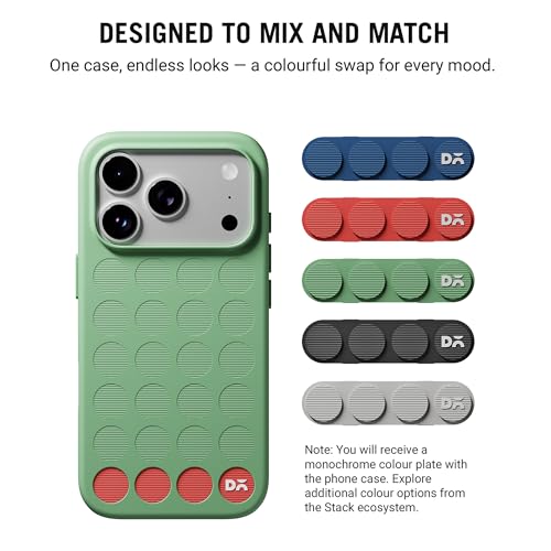 DailyObjects iPhone 17 Pro Max Stack Signature Magnetic Case Cover | Compatible with Magsafe | Camera & Body Protection | Shock/Scratch Proof| Dual Hybrid Protection | Wireless Charging - Mint Green - Image 5