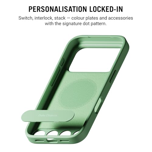 DailyObjects iPhone 17 Pro Max Stack Signature Magnetic Case Cover | Compatible with Magsafe | Camera & Body Protection | Shock/Scratch Proof| Dual Hybrid Protection | Wireless Charging - Mint Green - Image 4