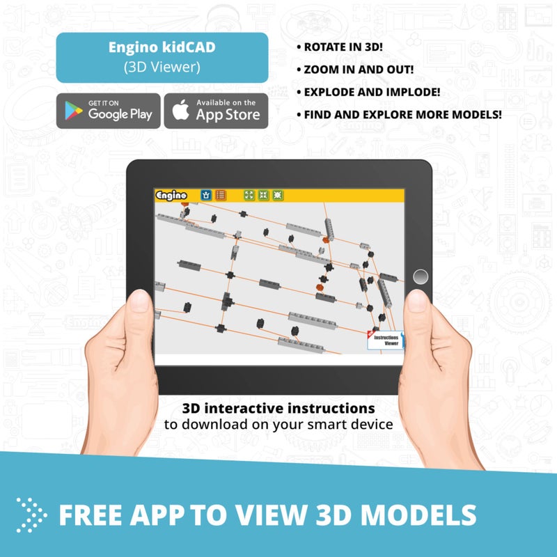 Engino- STEM Toys, Buildings & Bridges, Construction Toys for Kids 9+, Educational Toys, Gifts for Boys & Girls (9 Model Options), STEM Kit for Learning - Image 4