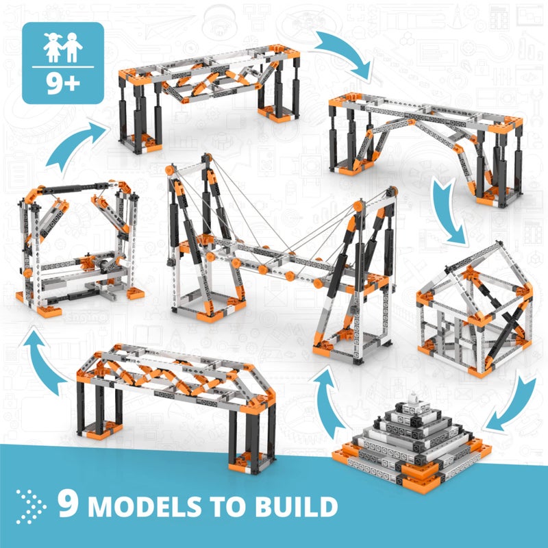 Engino- STEM Toys, Buildings & Bridges, Construction Toys for Kids 9+, Educational Toys, Gifts for Boys & Girls (9 Model Options), STEM Kit for Learning - Image 2