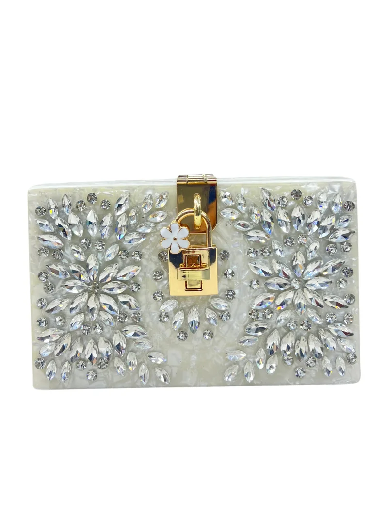 هارشاز جلام كلاتشز Square Shape Diamond Resin Clutch