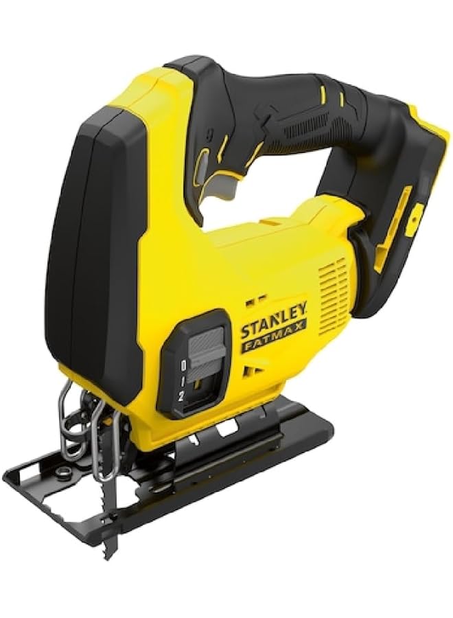 Stanley 18V 0 2500Spm Fatmax V20 Cordless Jigsaw Yellow And Black Sfmcs600D1K Gb - Image 2