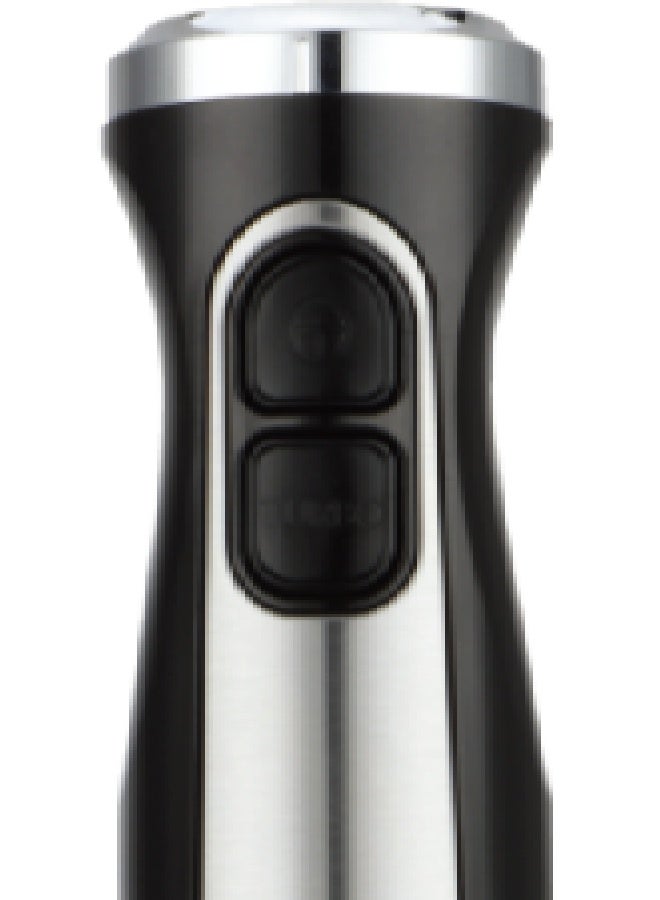 TORNADO Hand Blender 600W Motor, 2 Speeds with Stepless Variable Speed Control, Plastic Body with Stainless Steel Trim, Detachable Shaft, Black/Silver - THB5405-GS - 1-Year Free Warranty - Image 2