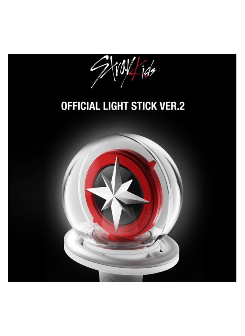 STRAY KIDS - Stray Kids Official Light Stick Version 2 Licensed Kpop Merchandise Smartphone Controlled Lighting Multiple Operation Modes - Image 1