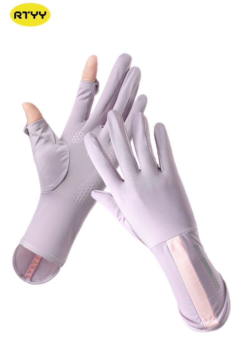 RTYY Women's Gloves Driving Gloves Non-slip Sun Protection Summer UV Protection Sports Gloves - Image 2