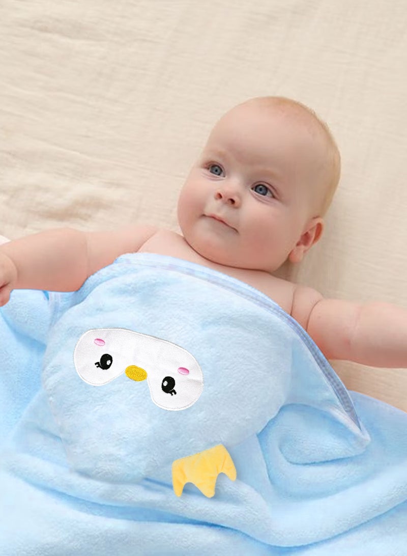 URbazaar Pack of 2 80 x 80 cm Hooded Towel Baby, Baby Towel with Hood, Baby Bath Towel, Children's Towel with Hood, Baby Towel Hood, Wash Cloth Baby, Baby Wash Cloth, Baby Gift Boy, Baby Things - Image 4