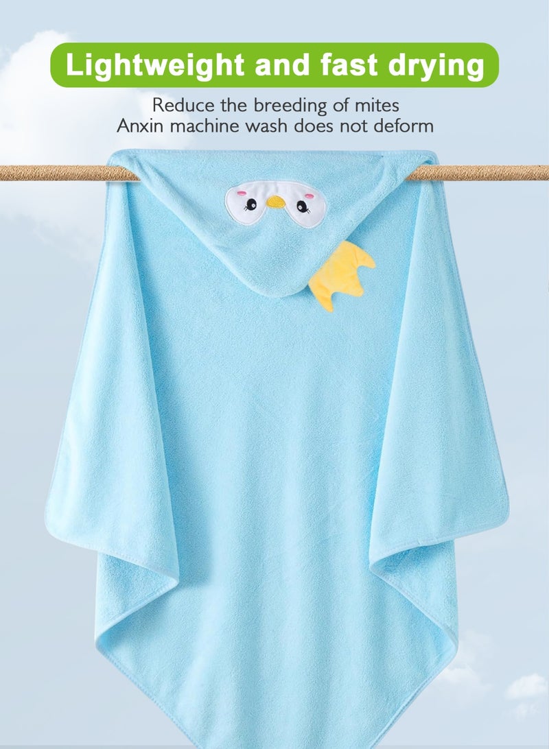 URbazaar Pack of 2 80 x 80 cm Hooded Towel Baby, Baby Towel with Hood, Baby Bath Towel, Children's Towel with Hood, Baby Towel Hood, Wash Cloth Baby, Baby Wash Cloth, Baby Gift Boy, Baby Things - Image 2