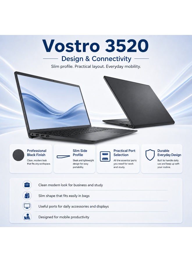 لاب توب للأعمال بمعالج كور i5 رامات 4 جيجابايت وهارد 256 جيجابايت SSD شاشة 15.6 بوصة عالية الدقة مع حقيبة وماوس وحامل مجاناً - Image 3