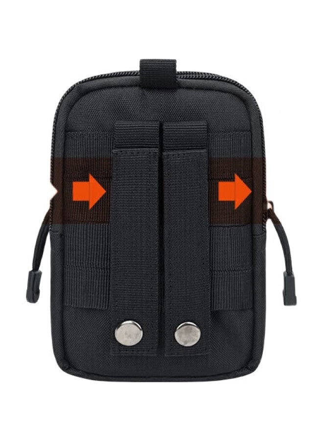 TFO Outdoor Waist Bag Sports Mobile Storage Bag With Waist Belt Tactical Small Pouch 9402435 Black - Image 1