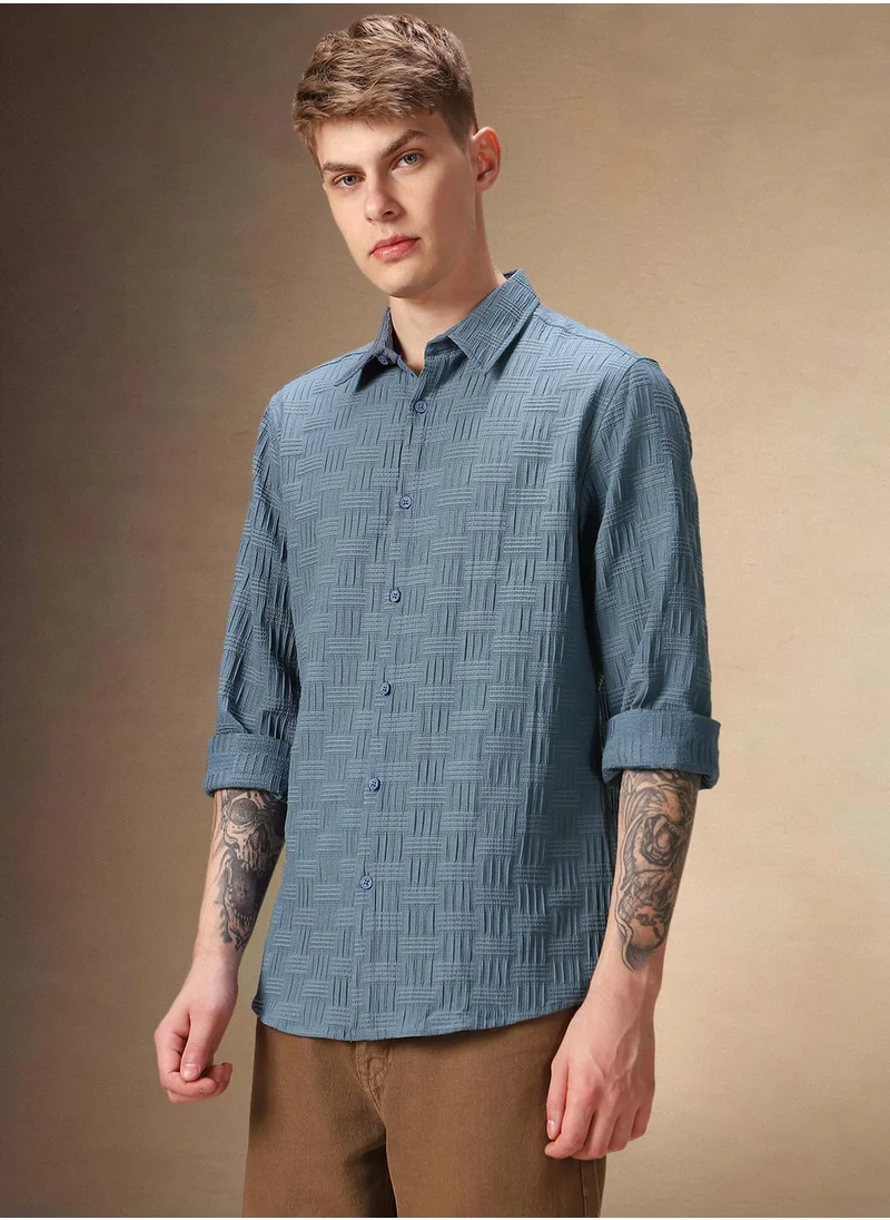 Dennis Lingo Blue Shirt For Men For Men