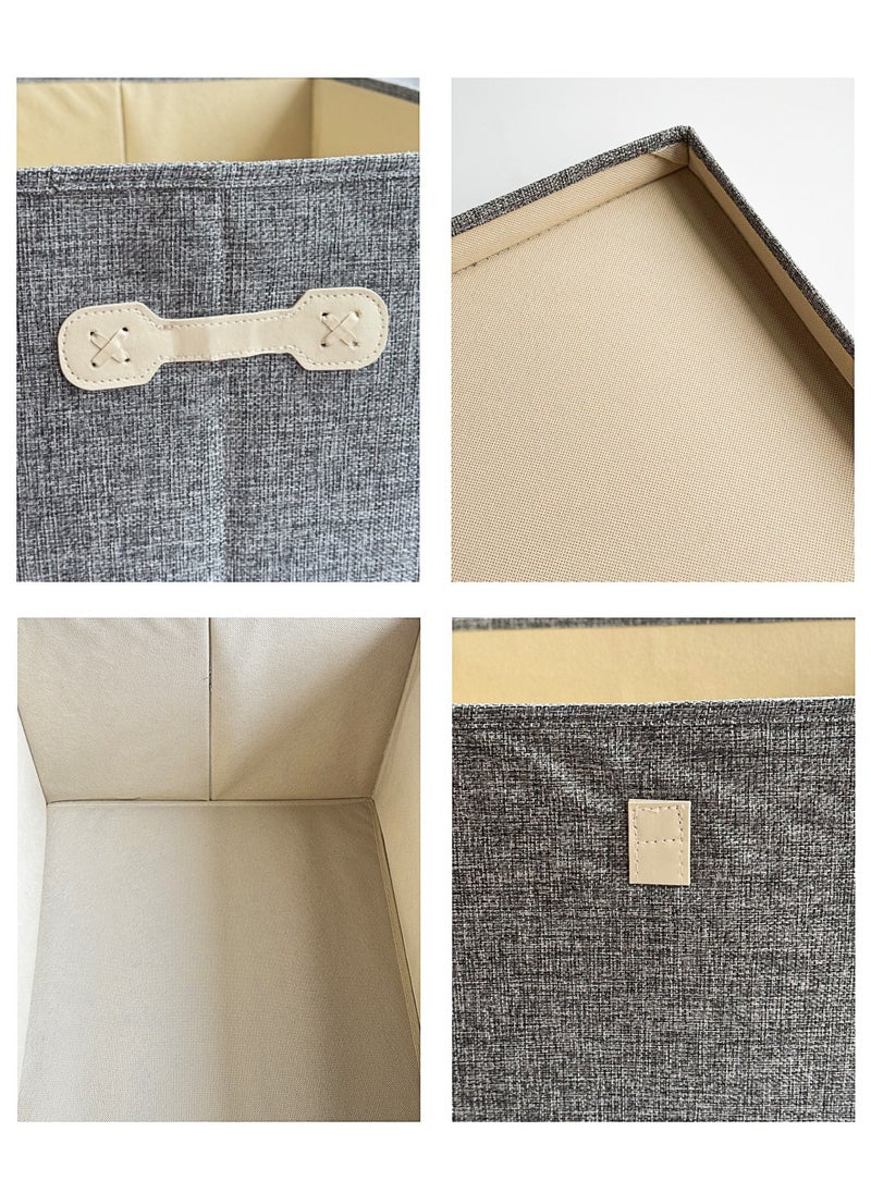 Generic Storage Box with Cover Wardrobe Clothes Organizer Foldable Closet Storage Organizer for Clothes Jeans with Carrying Handles Cube Storage Bin for Home Bedroom Office,47x38x28cm，60L  - Image 5