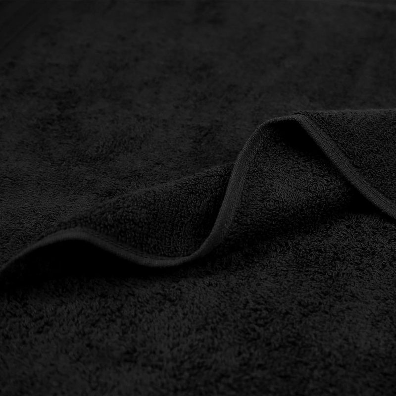 Trident منشفة حمام تريديانت سوفت كومفورت إير ريتش 100 قطن 500 جرام للمقاس الكبير للرجال والنساء 1 قطعة 69 سم × 137 سم أسود - Image 3