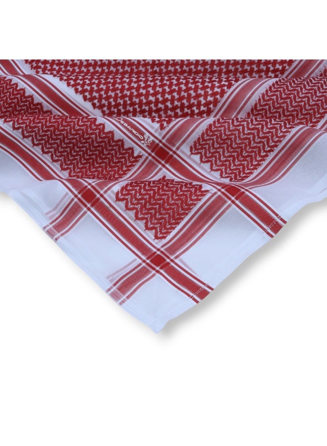 Debardio Classic Shemagh for Men, Red - Image 2