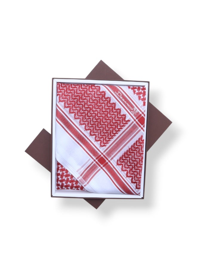 Debardio Classic Shemagh for Men, Red - Image 1