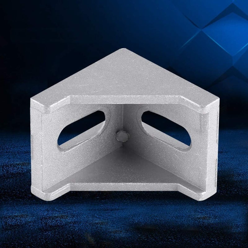 klarako Right Angle Brace Fastener Bracket, 5Pcs 40x40mm L Shape Corner Connector Aluminum Alloy Shelf Support Bracket - Image 3