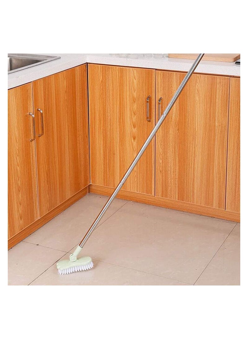 Y&D Floor Scrub, Scrub Brush Bathroom Bathtub Shower Tile Grout Scrubber Rotatable Handle Indoor Kitchen Push Broom Scrubbing Cleaning  - Image 5