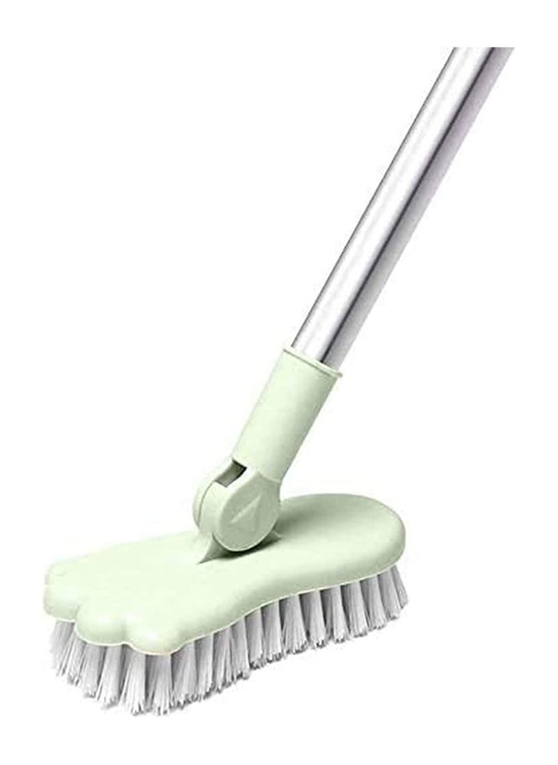 Y&D Floor Scrub, Scrub Brush Bathroom Bathtub Shower Tile Grout Scrubber Rotatable Handle Indoor Kitchen Push Broom Scrubbing Cleaning  - Image 1