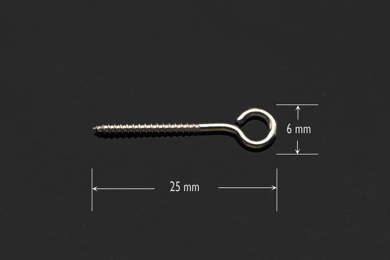 Tigofly 100 pcs 1inch 25mm Screws Stainless Steel Plug Hardware Jerk Baits Lure Making DIY Fishing Lure - Image 2