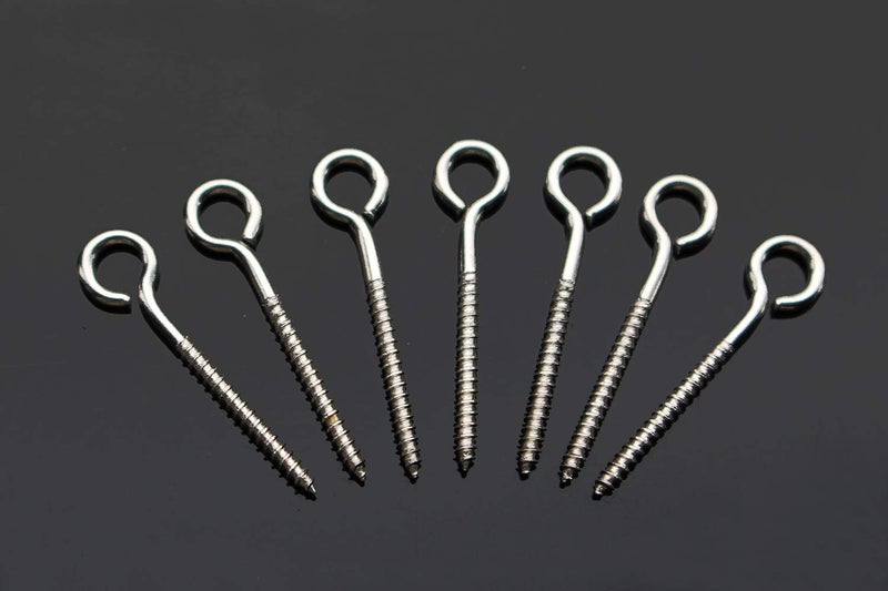 Tigofly 100 pcs 1inch 25mm Screws Stainless Steel Plug Hardware Jerk Baits Lure Making DIY Fishing Lure - Image 1