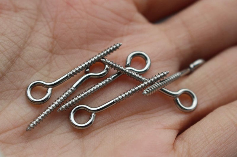 Tigofly 100 pcs 1inch 25mm Screws Stainless Steel Plug Hardware Jerk Baits Lure Making DIY Fishing Lure - Image 4