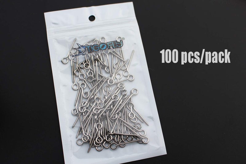 Tigofly 100 pcs 1inch 25mm Screws Stainless Steel Plug Hardware Jerk Baits Lure Making DIY Fishing Lure - Image 5