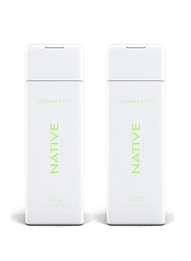 Native, Cucumber and Mint Body Wash 11.5 oz Bottles x2 - Image 2