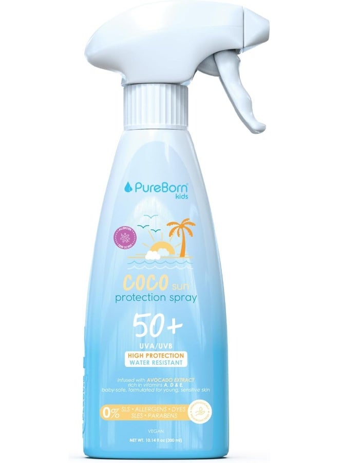 PureBorn بخاخ واقي شمس للأطفال من بيبي كوكو SPF 50+ - Image 1