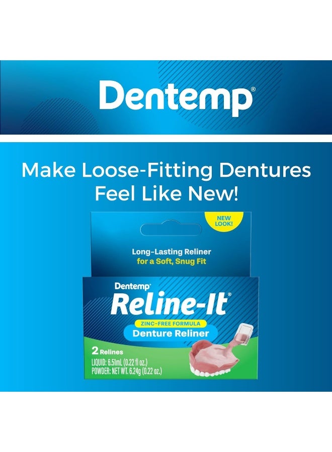 Dentemp Denture Reline Kit - Advanced Formula Reline It Denture Reliner - Image 3