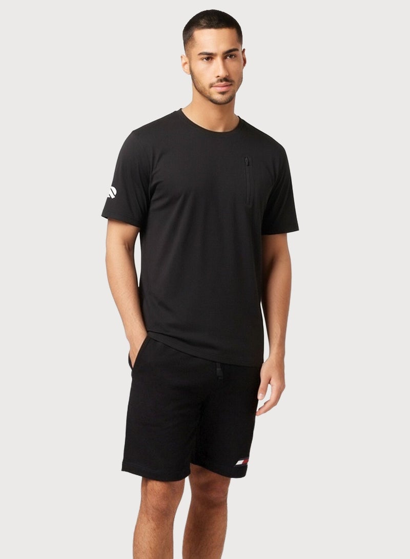 QUASER Mens T-Shirt O-Neck Sports Short Sleeves,Everyday Tee For Men,Comfortable Soft Men's T-shirt - Image 1