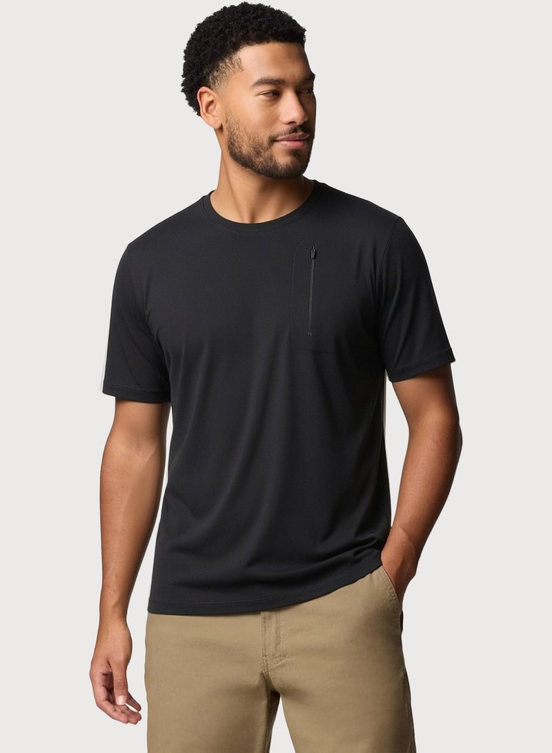 QUASER Mens T-Shirt O-Neck Sports Short Sleeves,Everyday Tee For Men,Comfortable Soft Men's T-shirt - Image 3