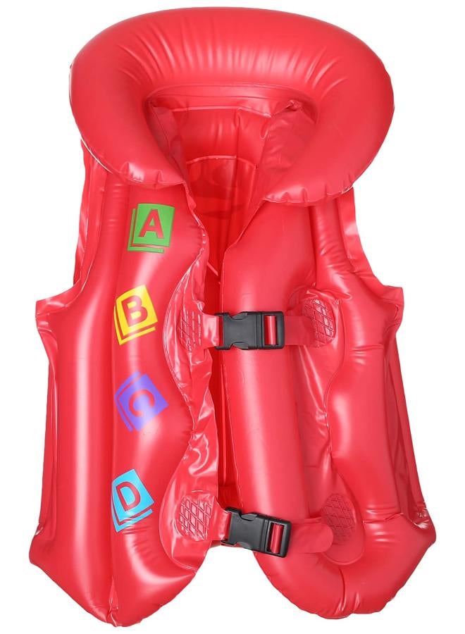 Red Kids’ Swimming Vest for Added Safety